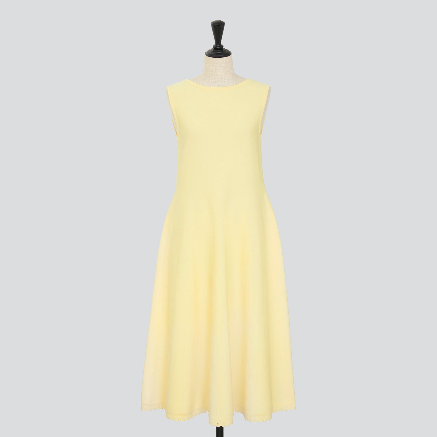 FOXEY ストレッチ 42 イエロー フレアー プリーツ ワンピース ドレス FOXEY ストレッチ 42 イエロー フレアー プリーツ ワンピース ドレス