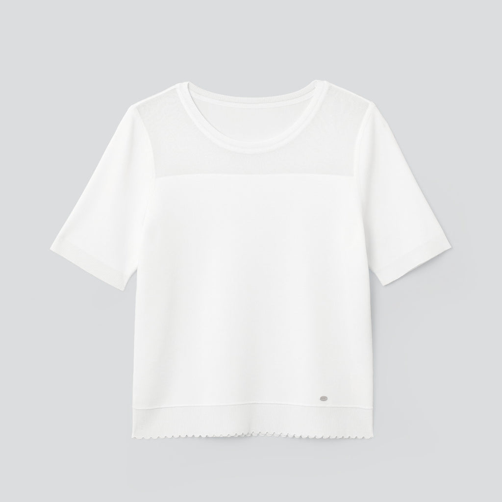 FOXEY ニットトップスマグノリア　白　38 032_f88fda90-00d4-4b60-a26a-