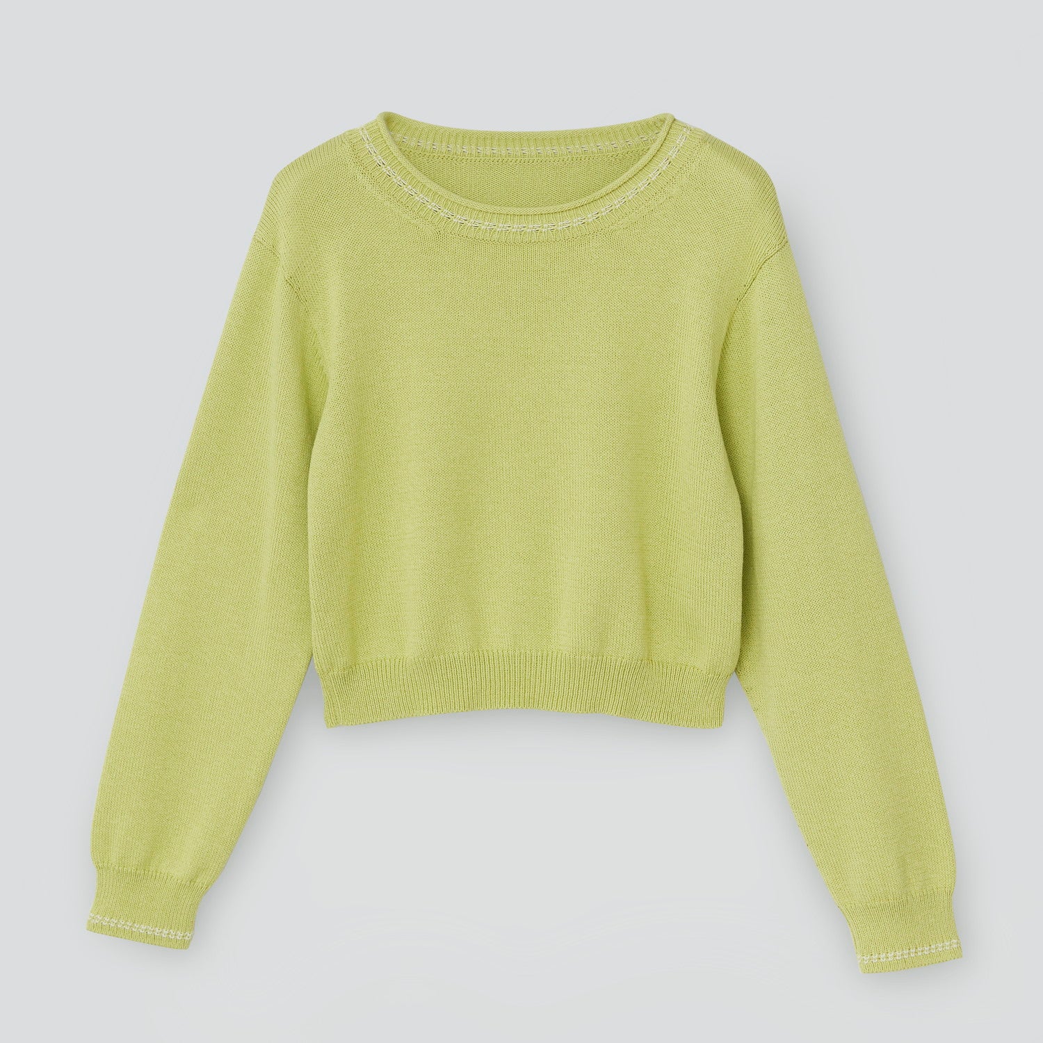 フォクシー幻のスポーツ V開きネイビーandホワイトLINEニット無断即決