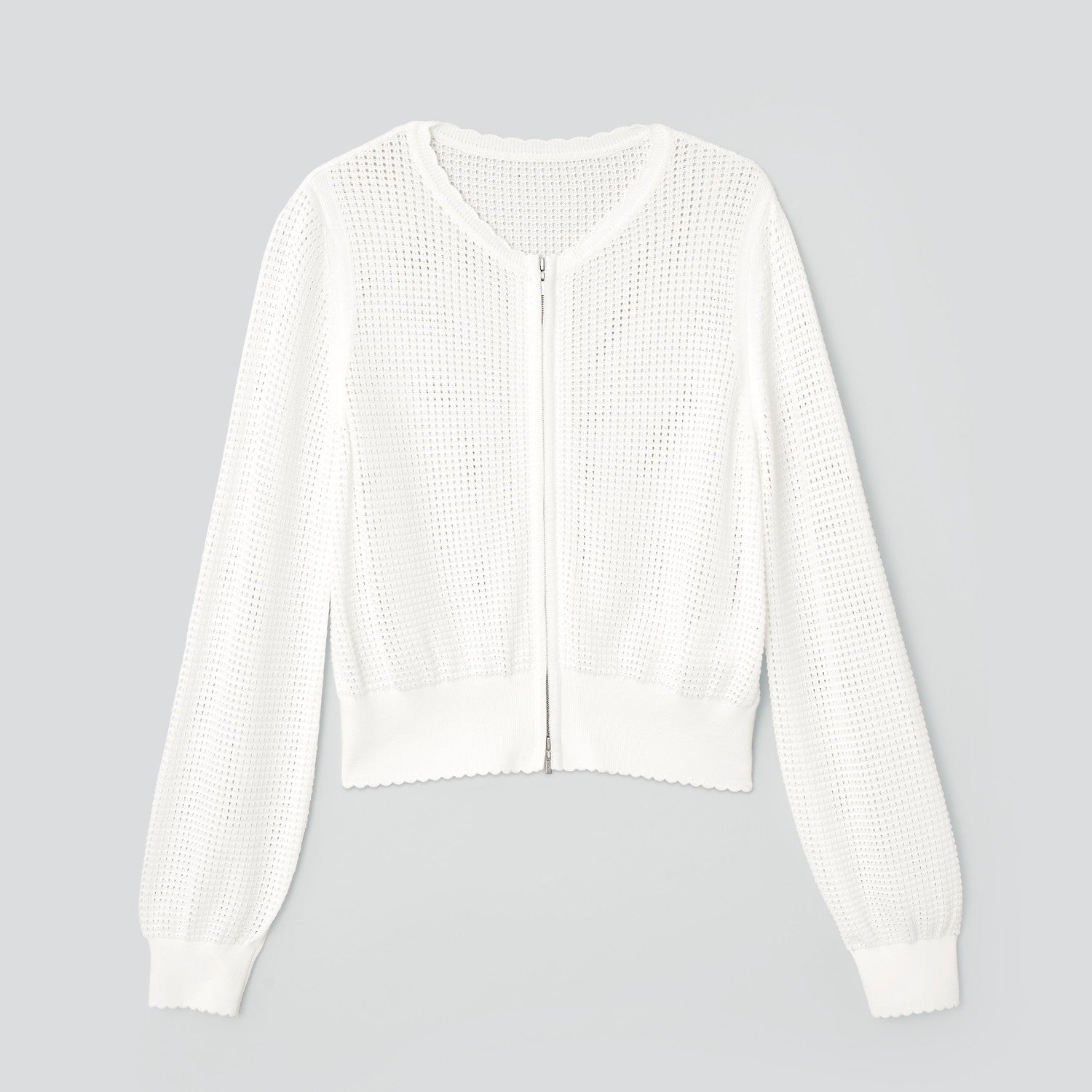 良品　Foxey フォクシー　コンパクトパーフェクトカーディガン　ホワイト　40 45135 Cardigan “Cozy” – FOXEY 公式オンラインストア