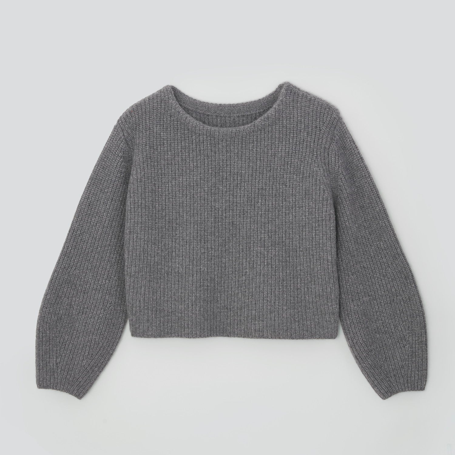 新品未開封 THEREDTHREAD fluffy knit tops グレー rienda | フェイクファーカッティングニットトップス (ニット ) |SHEL