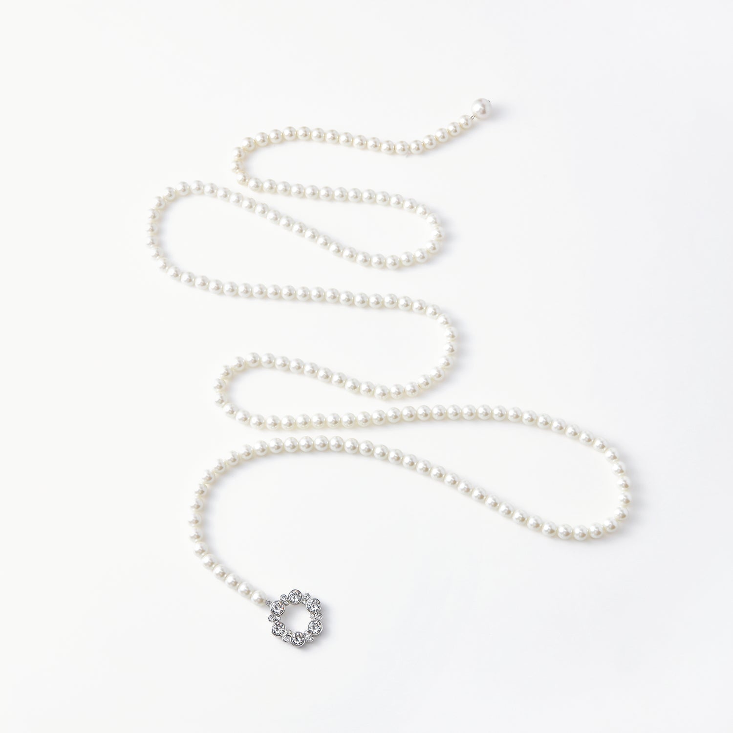 44201 Pearl Lariat Necklace