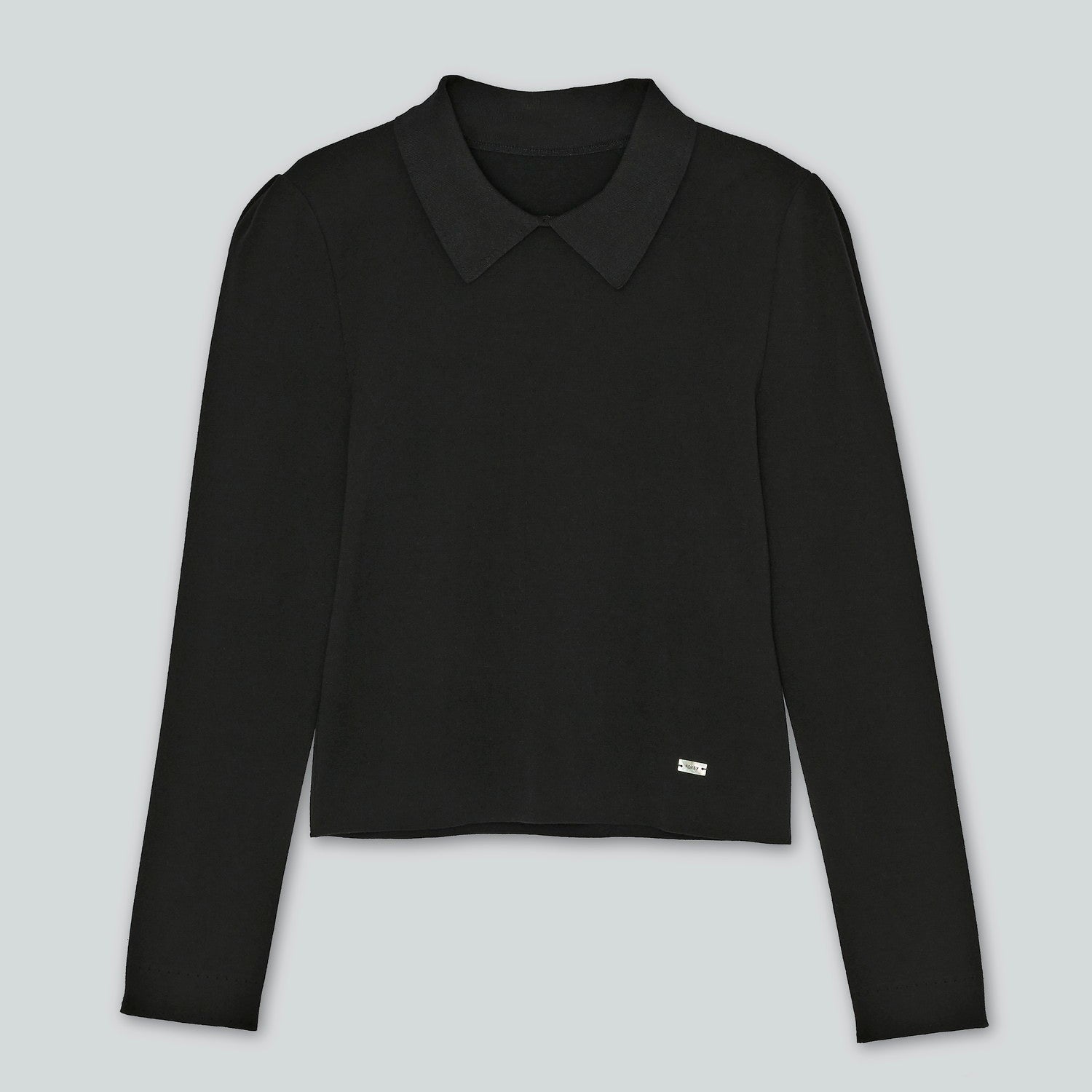 未使用 FOXEY ニットトップス 38 ブラック レーヨンポリエステル#Vネック '19年3月DM掲載 39691 45007 Knit Top \"Peony\"