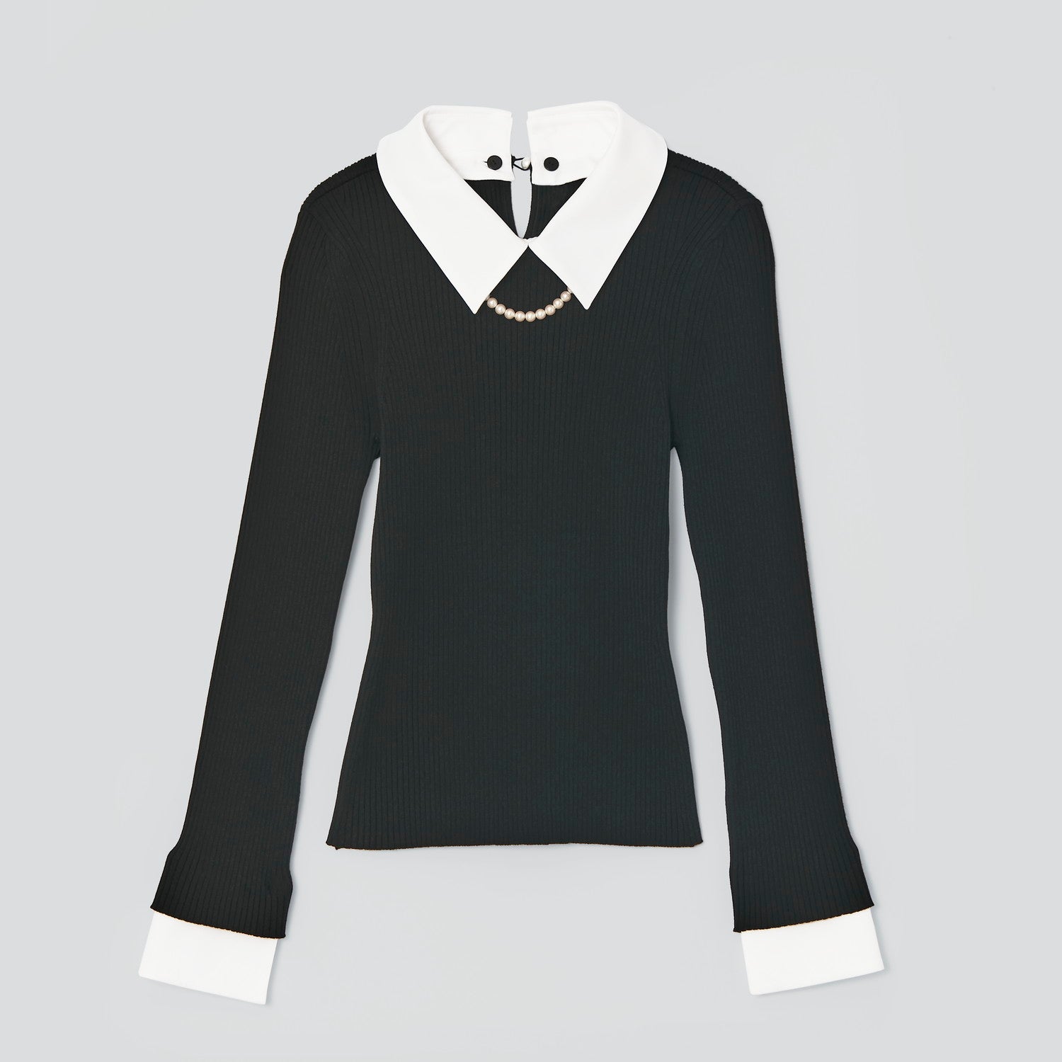 FOXEY 襟付きニット 長袖 ブラック 38 45824 Knit Top “Leonia” – FOXEY 公式オンラインストア
