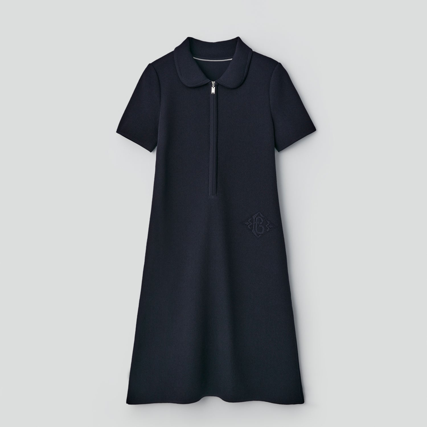 超人気SALE美品 フォクシー Knit Dress Framboise ミッドナイトブルー ワンピース