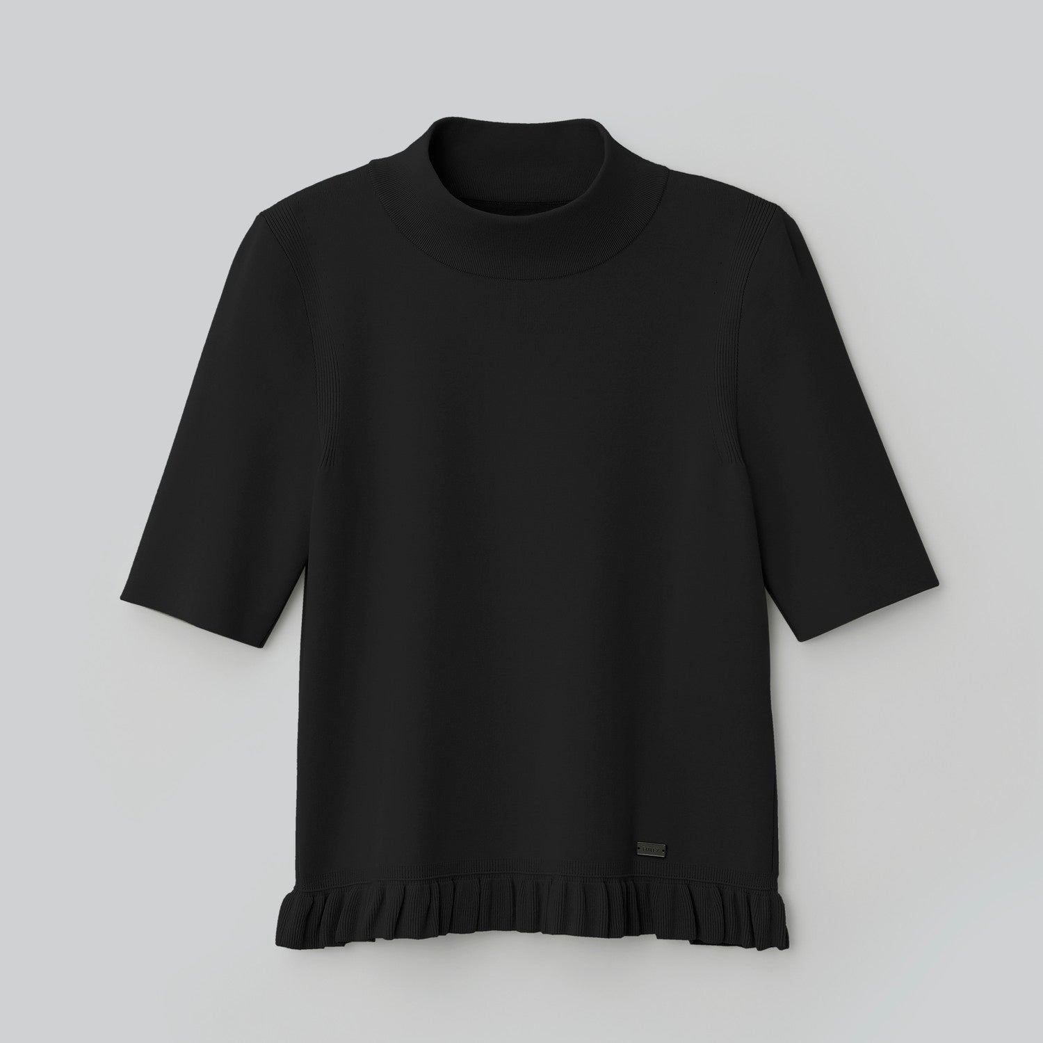 未使用品 フォクシー FOXEY 25年 Knit Top Romy ニット プルオーバー モックネック 半袖 40 ブラック 45016 /DF ■OS レディース 中古】未使用品 フォクシー FOXEY 25年 Knit Top Romy ニット