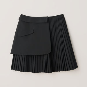 美品！フォクシー　ウール膝丈リボンデザインスカート ブラック Yahoo!オークション -「フォクシー スカート ウール