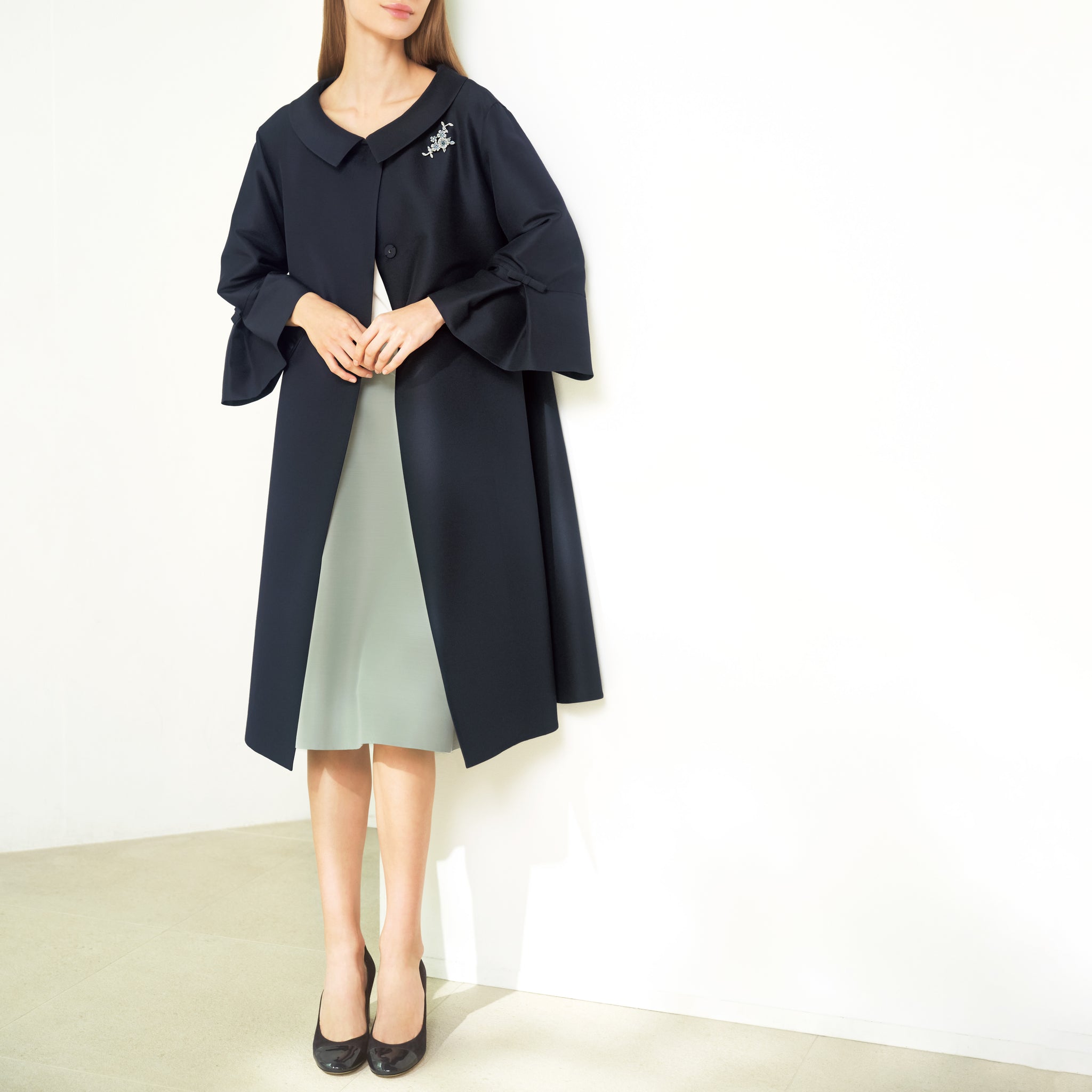 FOXEY\"Lille Coat\"42 40(黒に近い濃紺) COAT COLLECTION 2021SIZE CHART｜FOXEY