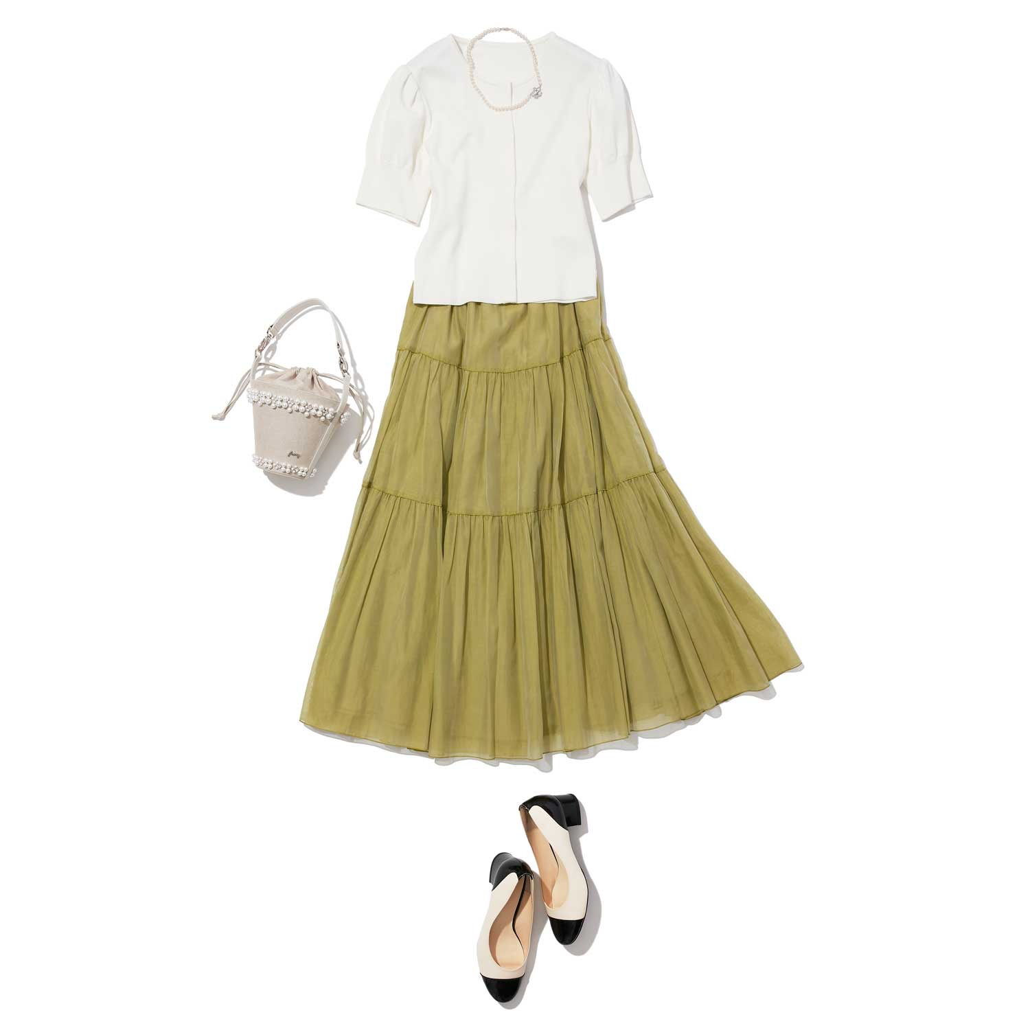42558 Skirt “Trifle” (オパールグリーン) – FOXEY 公式オンラインストア