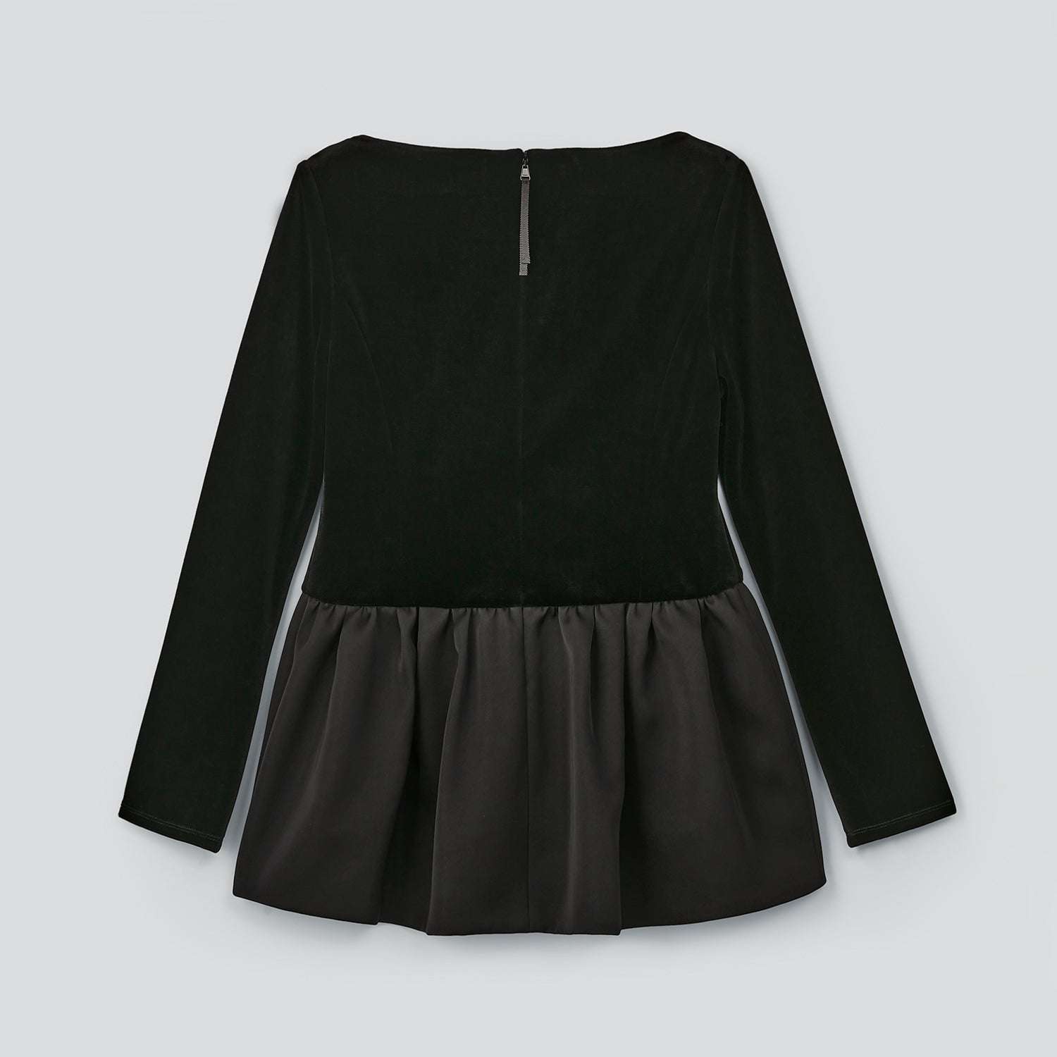6,600円FOXEY　VELOUR　NOIR　ブラックベロアスカート　たっぷりフレアー
