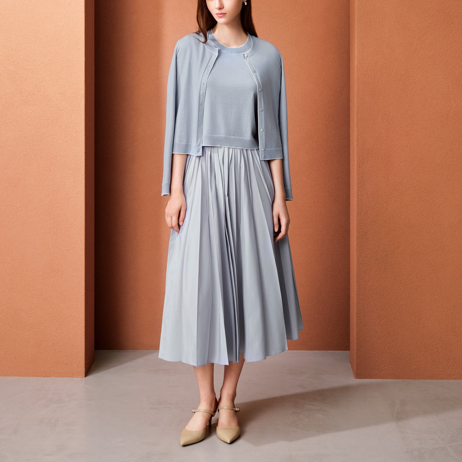 FOXEY☆ニットトップス＂Eleanor＂38サイズ／グレー The Eleanor Cardigan in HeaTher Grey | Women's Cardigan Sweaters