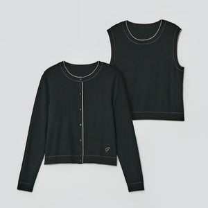 foxey newyorkカーディガン エレガンス　44649 ブラック　42 foxey newyorkカーディガン エレガンス 44649 ブラック 42