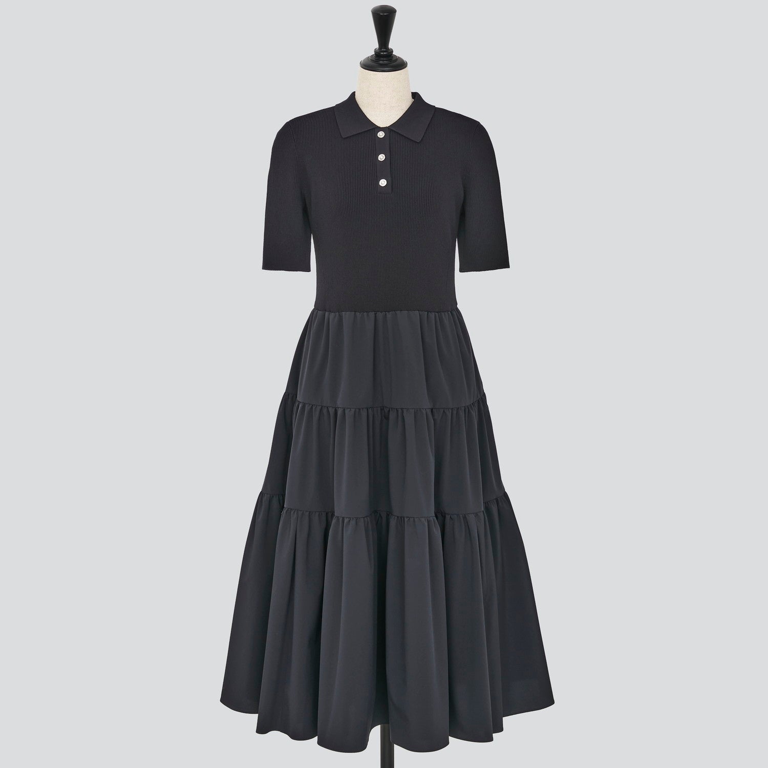 美品✨フォクシー ウォッシャブルジャーニードレス フリル ミッドナイト 38 美品✨フォクシー ウォッシャブルジャーニードレス フリル