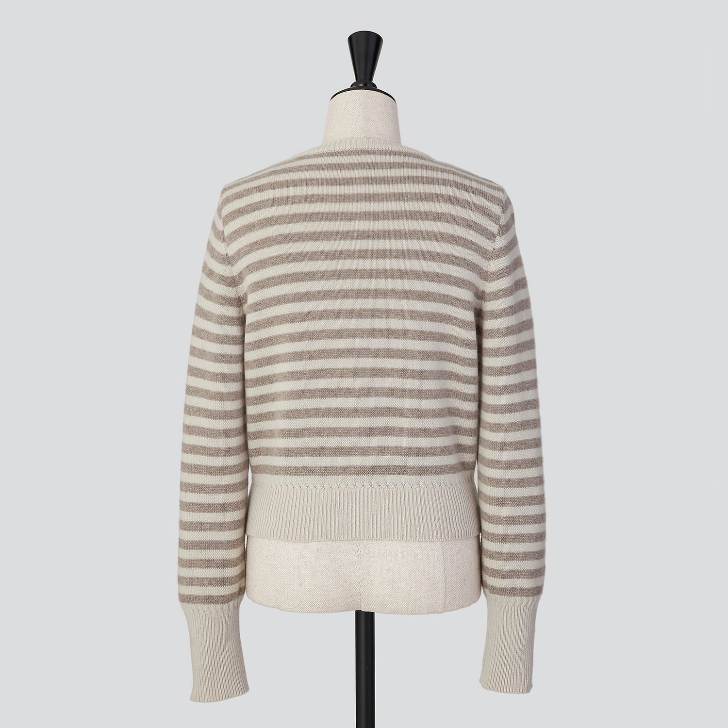 Cashmere Border Knit Cardigan