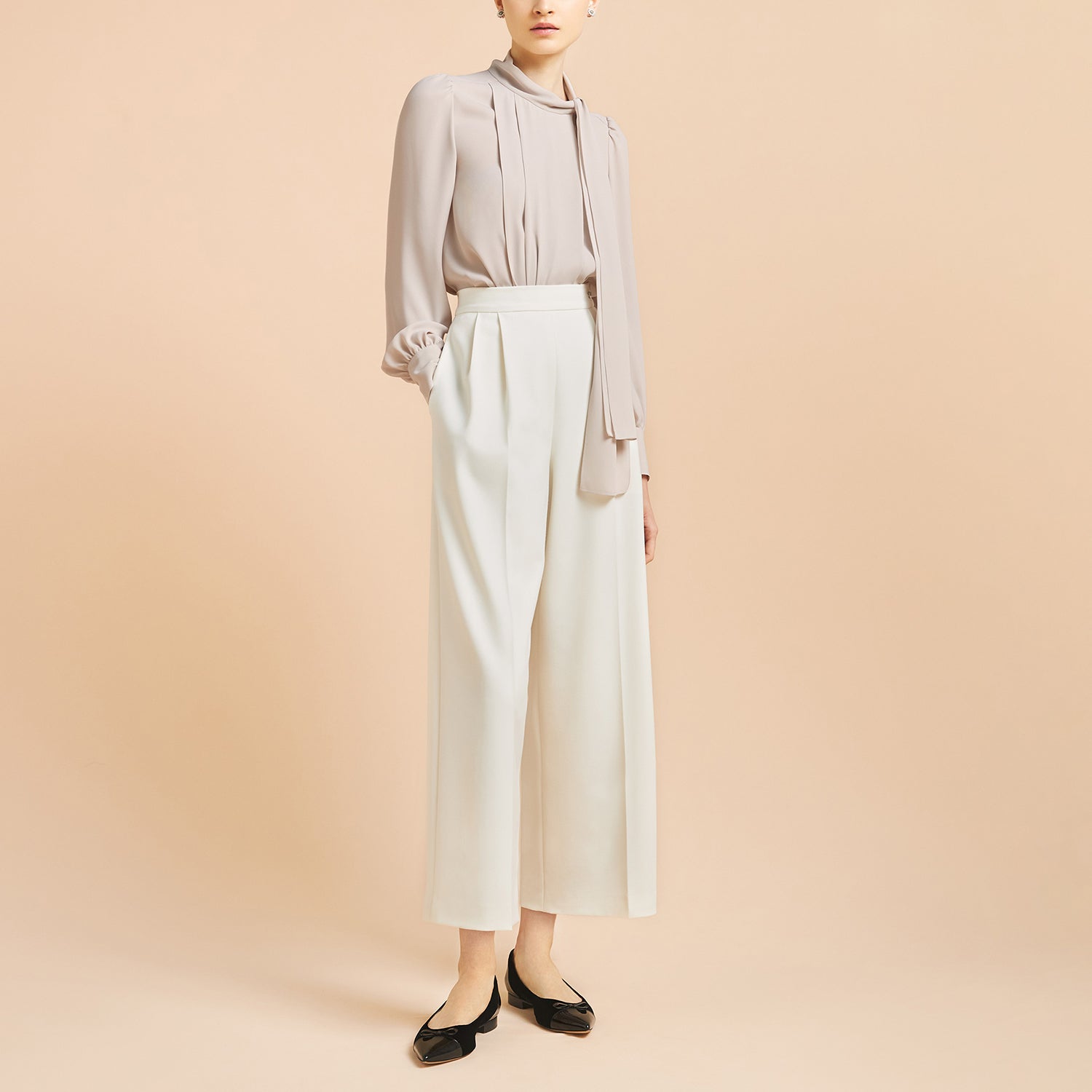 フォクシー アディアム ブラウス Crepe Flounce Blouse-