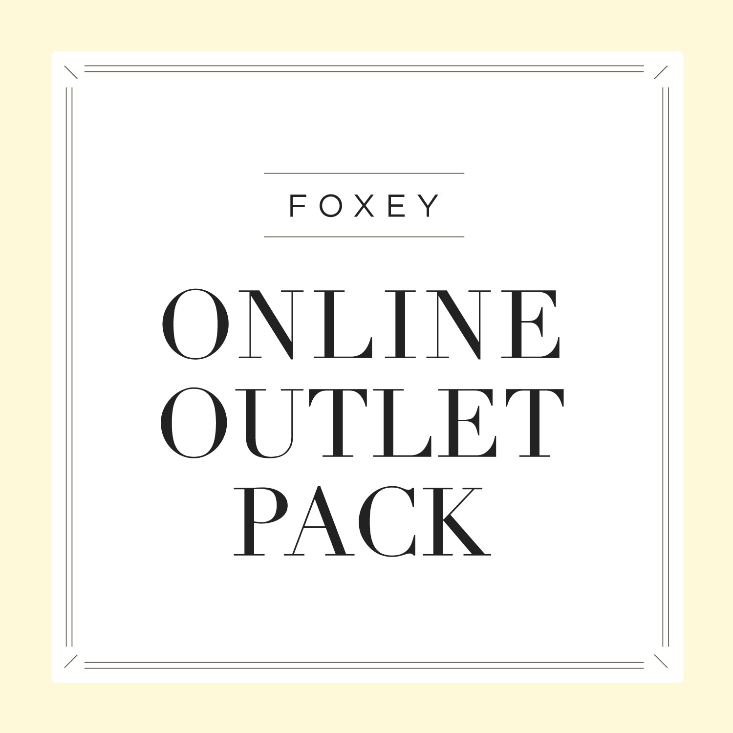Online Outlet Pack